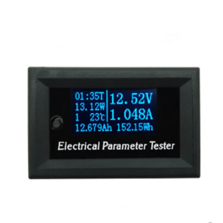 OLED 7-in-1 Wattmeter Power Meter Swr Electrical Parameter Meter Voltage Current Time Power Energy Capacity Temperature Tester