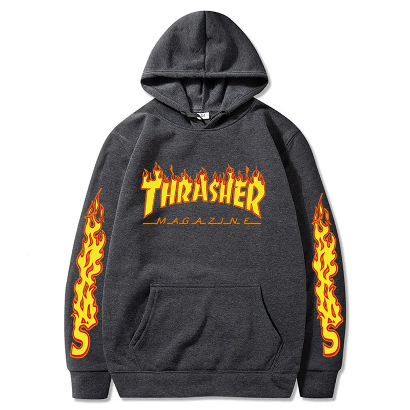 Thrashs Print Thrasher Hoodie For Men And Women European And