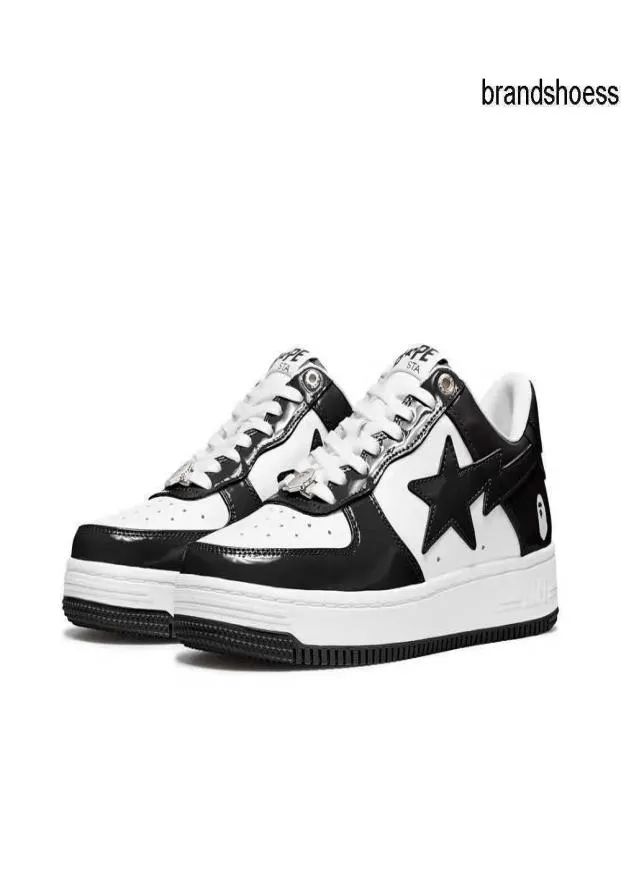 Bapesta Black And White Green Orange Shoes Blue Pink Purple Patent ...