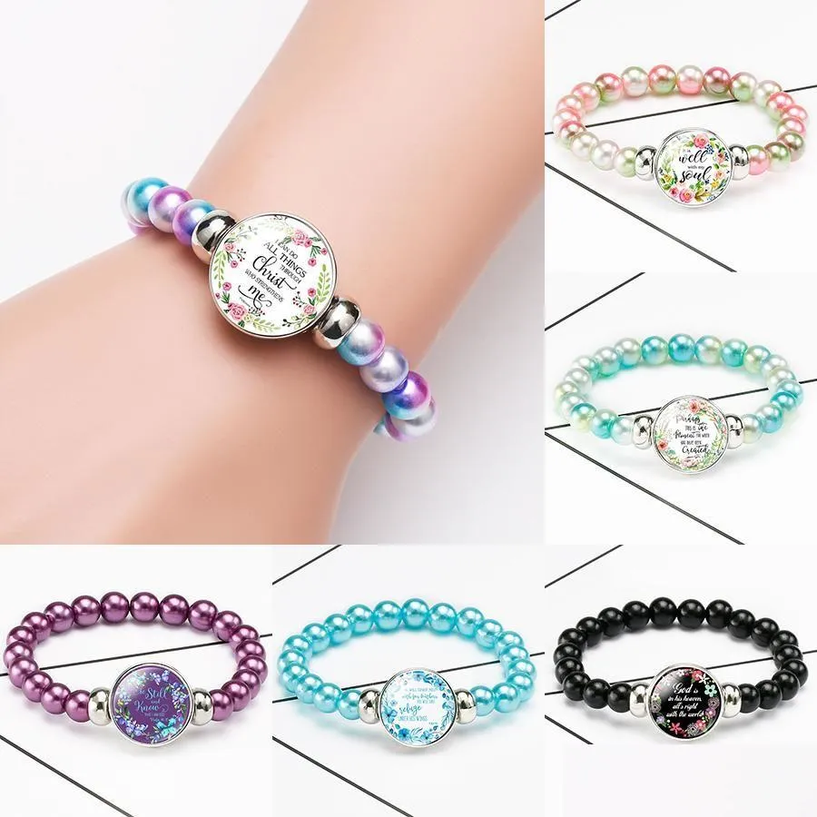 Christian Scripture Charmed Aroma Bracelet With Acrylic Rosary Beads For Women And Men Fashionable Bible Verse Chain From Luckyhat 0.74 DHgate.Com