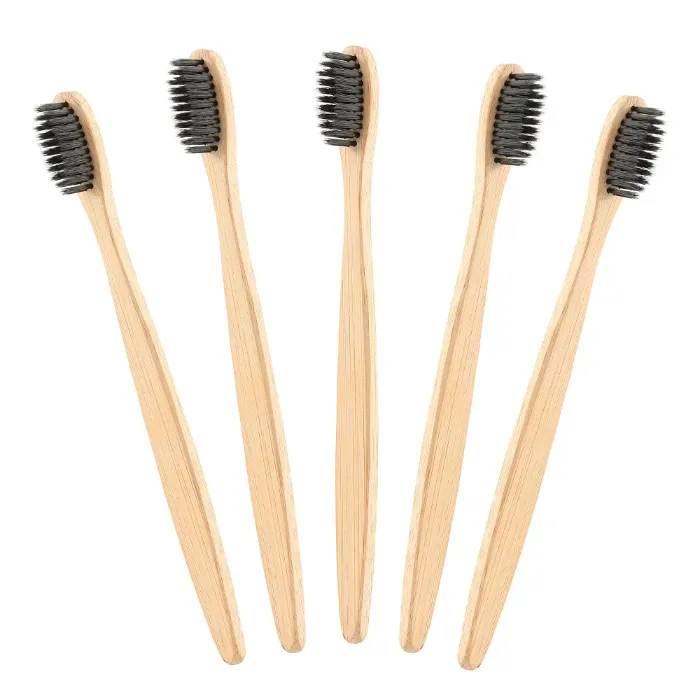 New style Bamboo toothbrush 10 pack with box travel set disposable hotel use biodegradable eco friendly