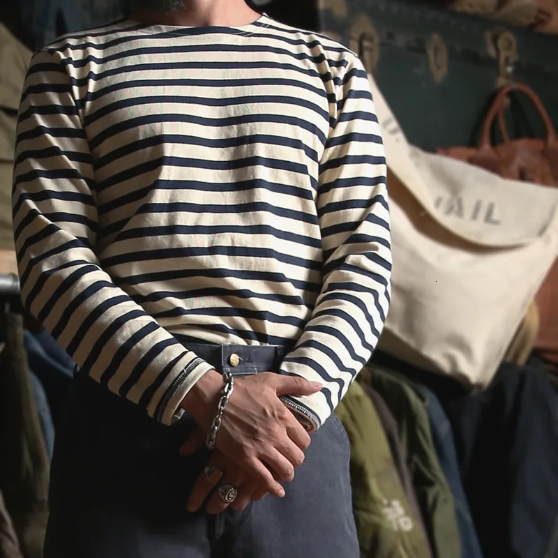 Breton stripe shirt mens 2025