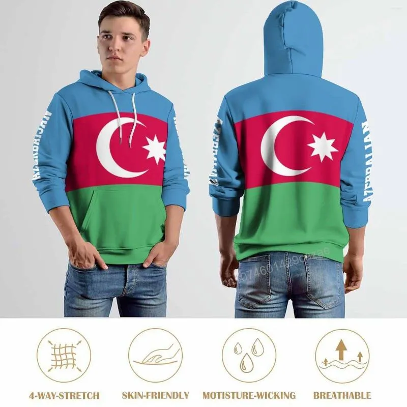 Mens Hoodies Azerbaijan Country Flag 3D Hoodie Polyester Cool Men Women Harajuku Sweatshirt Unisex Casual Pullover From 21 49 DHgate