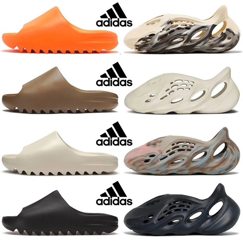 adidas Yeezy Foam Runner Slides Shoes Pantofole Uomo Donna Sandali MXT Moon Grey Cream Clay White Sandal Platform Sneakers Scarpe da ginnastica solide in gomma Taglia 36-47 Con scatola