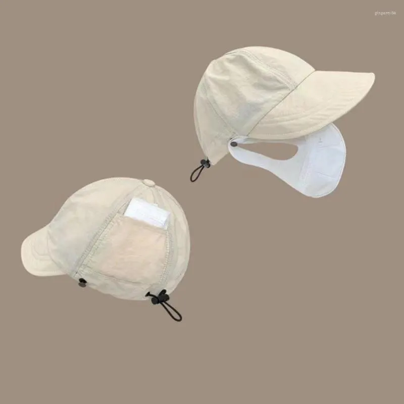 Chapeaux à bord large femmes PAPP CAP CAPE LAVABLE SUPPLABLE COLOR PURE COULEUR CHARDING SUMBRE