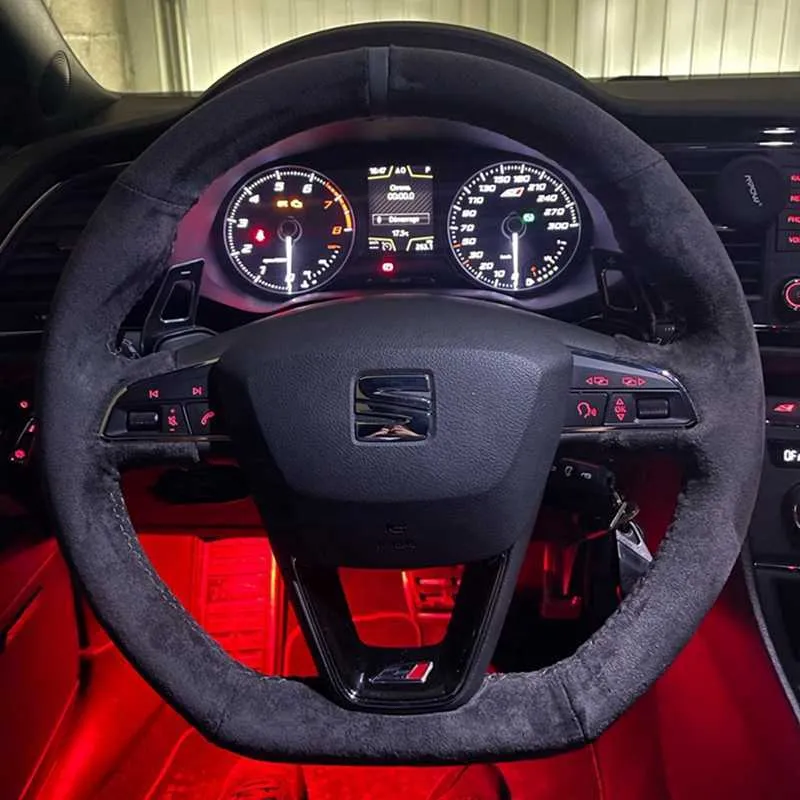Seat leon steering wheel cover discount