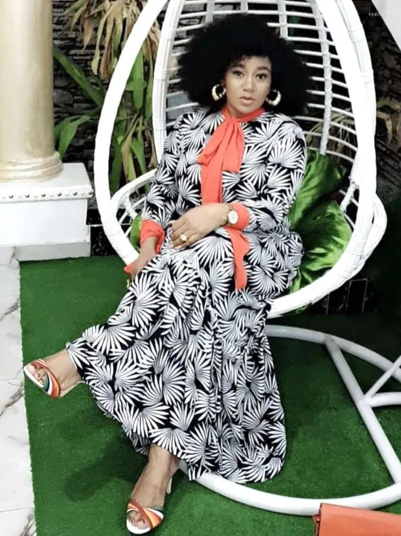 Floral Print African Dress For Women Traditional Ethnic Dress