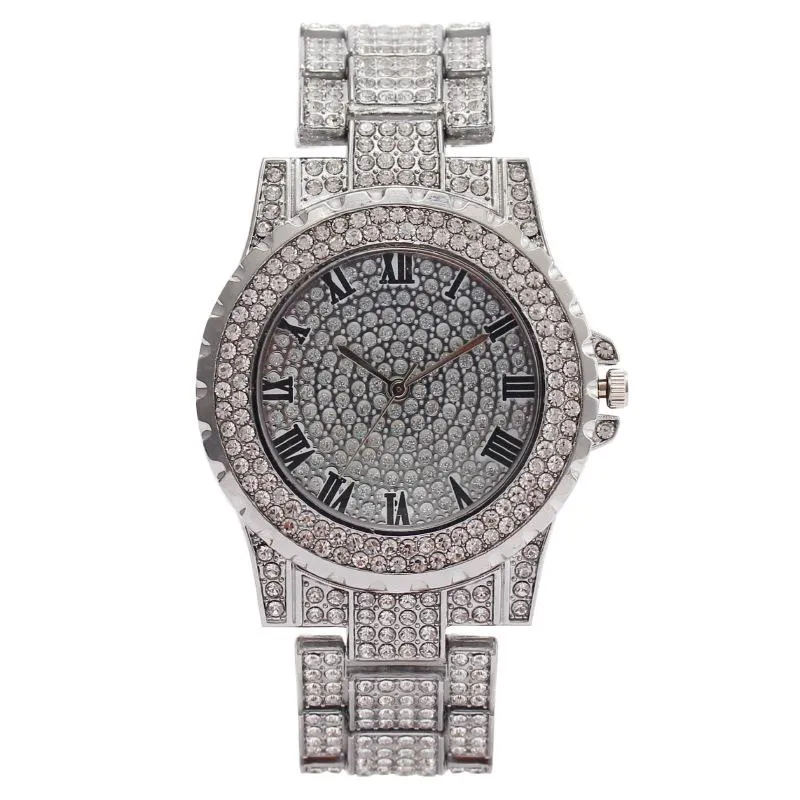 Relógios de pulso moda diamante quartzo relógio para mulheres romate padronizador designer de mão de mão de mão feminina de luxo feminino