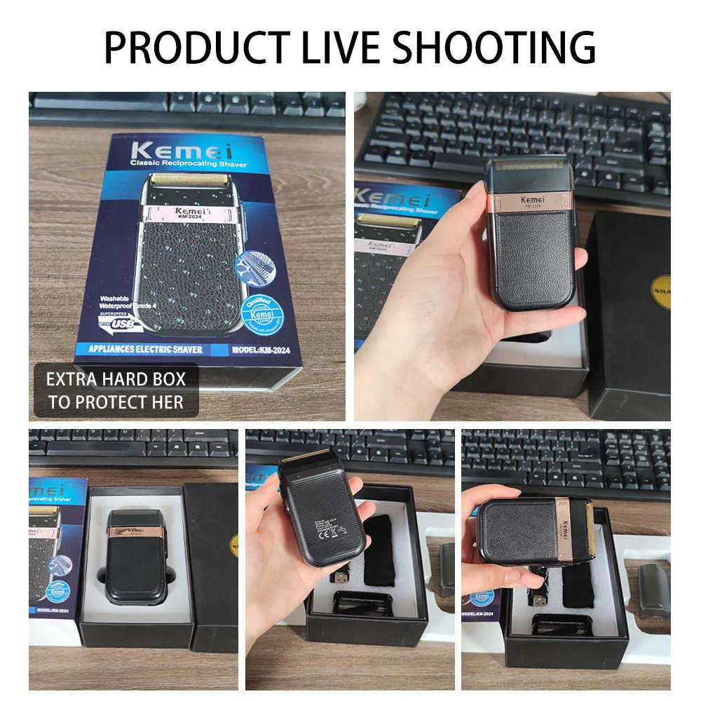 Electric Shaver Kmart Kemei KM 2024 Men Electric Shavers Waterproof