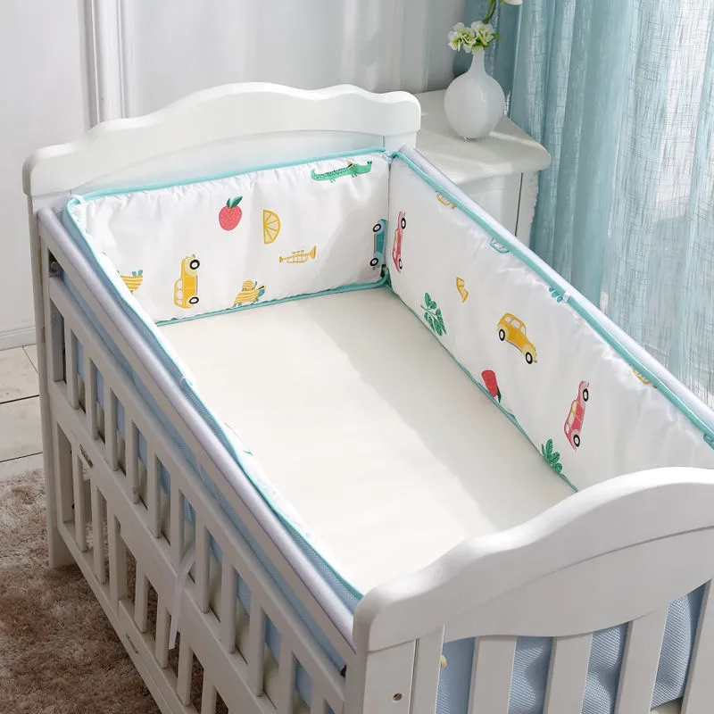 30x250cm Baby 3D Bed Surround Estate Rete traspirante Presepe Anticollisione Paraurti lungo Splicing Bambini 230525