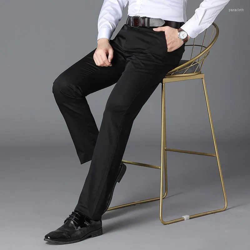 Men's Pants British Style Men High Quality Casual Pant Design Slim Trousers Formal Office Social Wedding Party Dress Suit