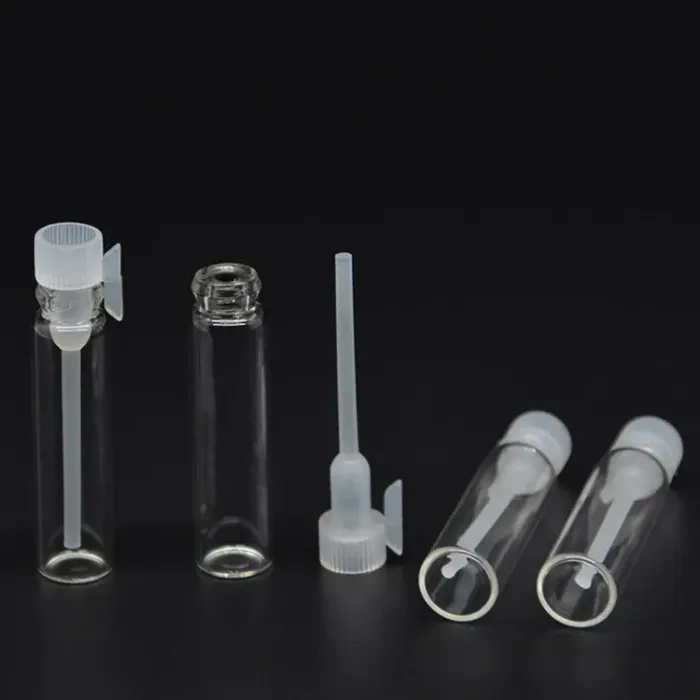 Clear 1ml Mini Dropper Bottles 1CC Sample Perfume Empty Bottle  Oil Vials Container 10,with Bulk Stock