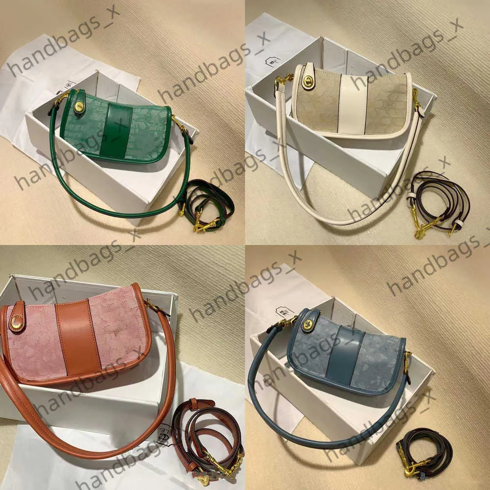 Designer Bag Co Bag 2023 NIEUWE FASHEID Classic Old Flower Mahjong Bag Summer Light Luxe Luxe een schoudercrossentas voor vrouwen