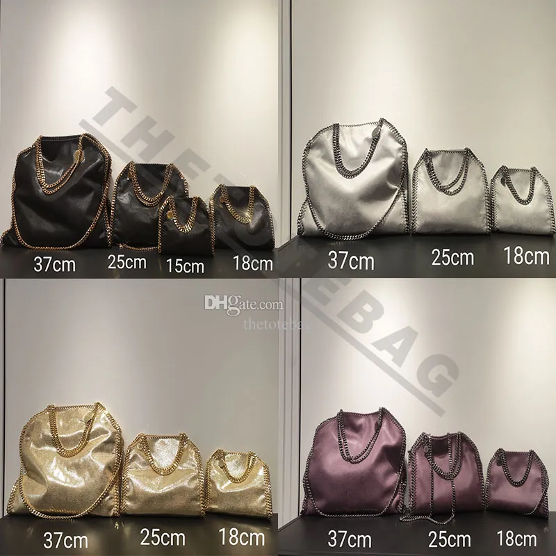 Stella McCartney Bag Bag Falabella Moda grande Mulheres Black Cadeir Shopping Shopping Mini -Bolsa de couro Mini Bolsas Crossbody Carteira