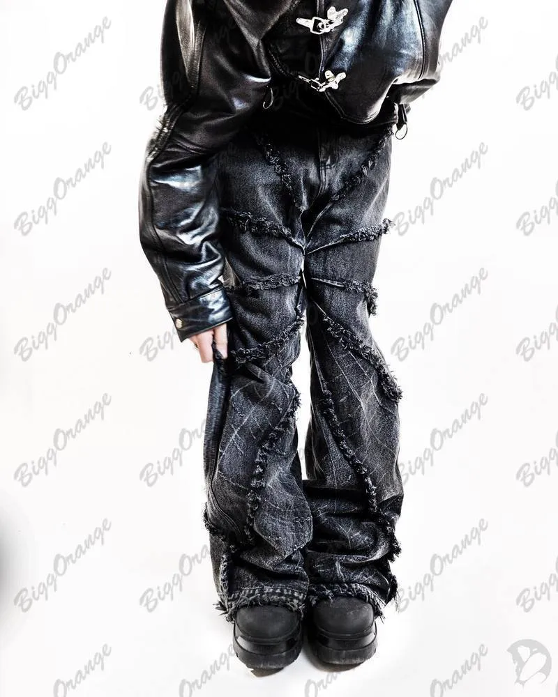 Black Punk Mens Witchery Jeans Old Cargo West Oversized Black Punk Mens Witchery Jeans Old Cargo West Oversized
