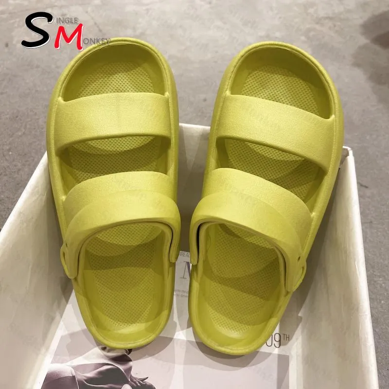 Slippers Flats Casual Mulheres sandálias de verão Plataforma lame