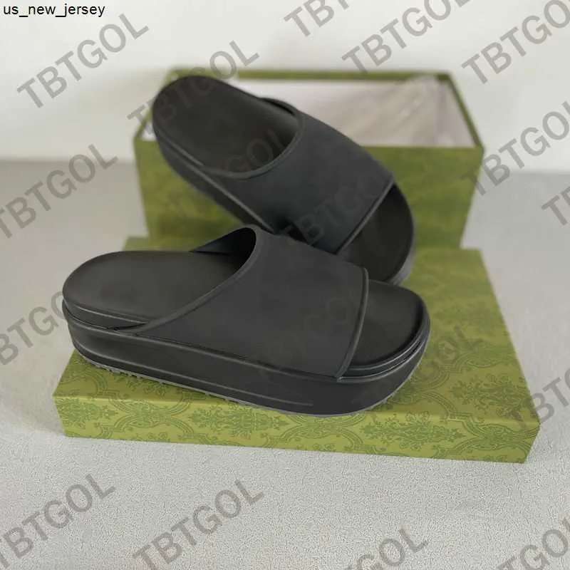 Pantofole Fashion Designer Uomo Piattaforma Sandalo in gomma Scivolo in pelle Vestito da donna Zeppe Pantofole da spiaggia Estate Fondo spesso NO354 J230525