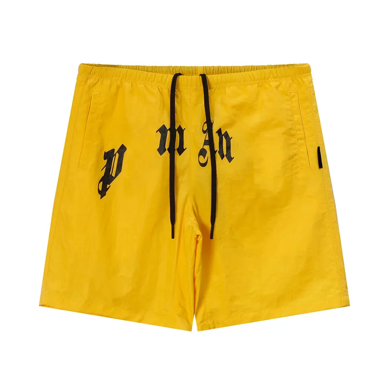 Yellow designer shorts hot sale