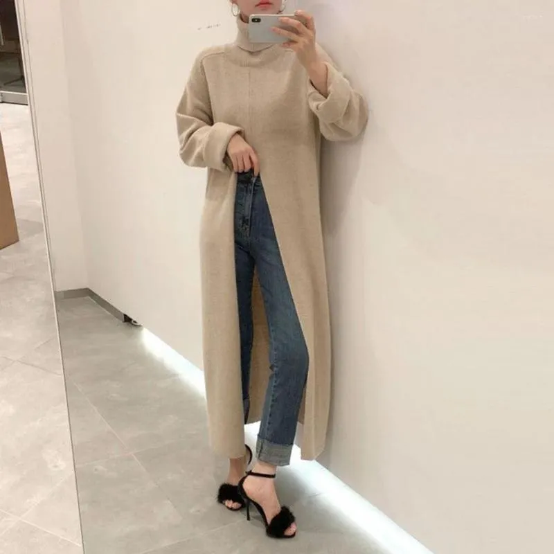 Split front long sweater discount