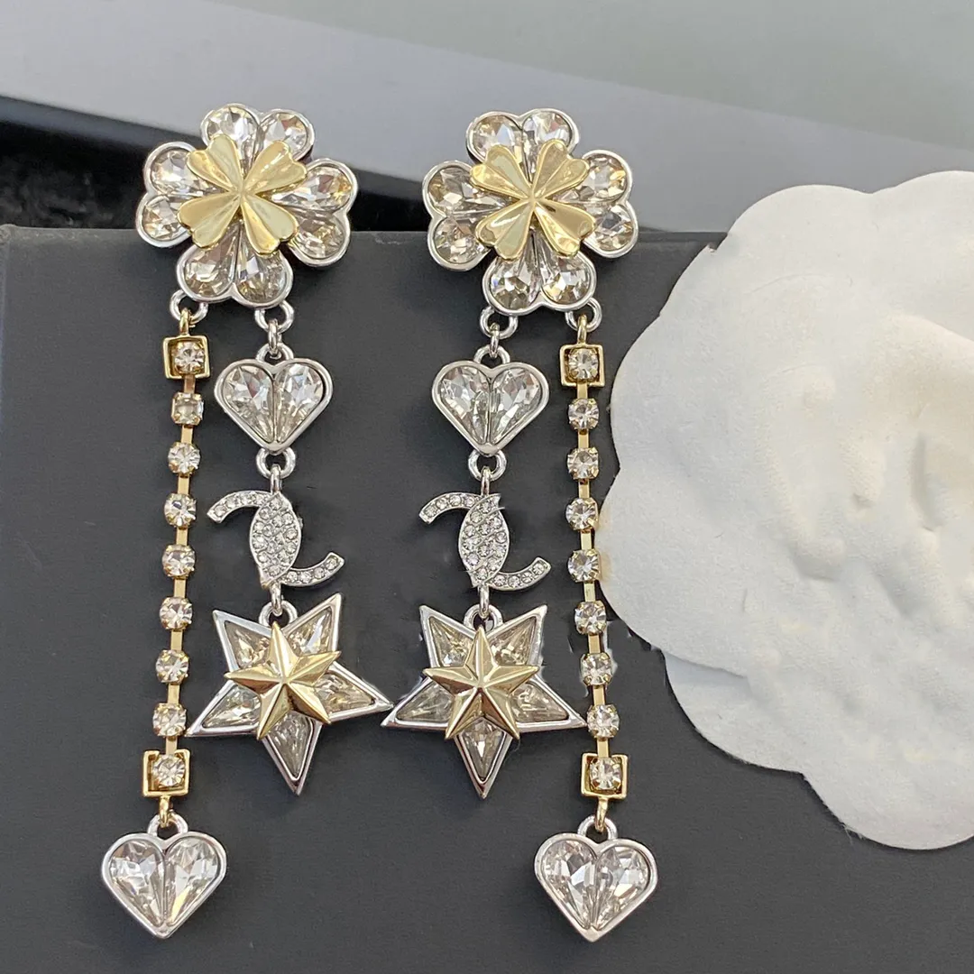 Boucles d'oreilles classiques ccity Designer luxe Stud femmes perle bijoux or boucle d'oreille de haute qualité femme ohrringe 5734