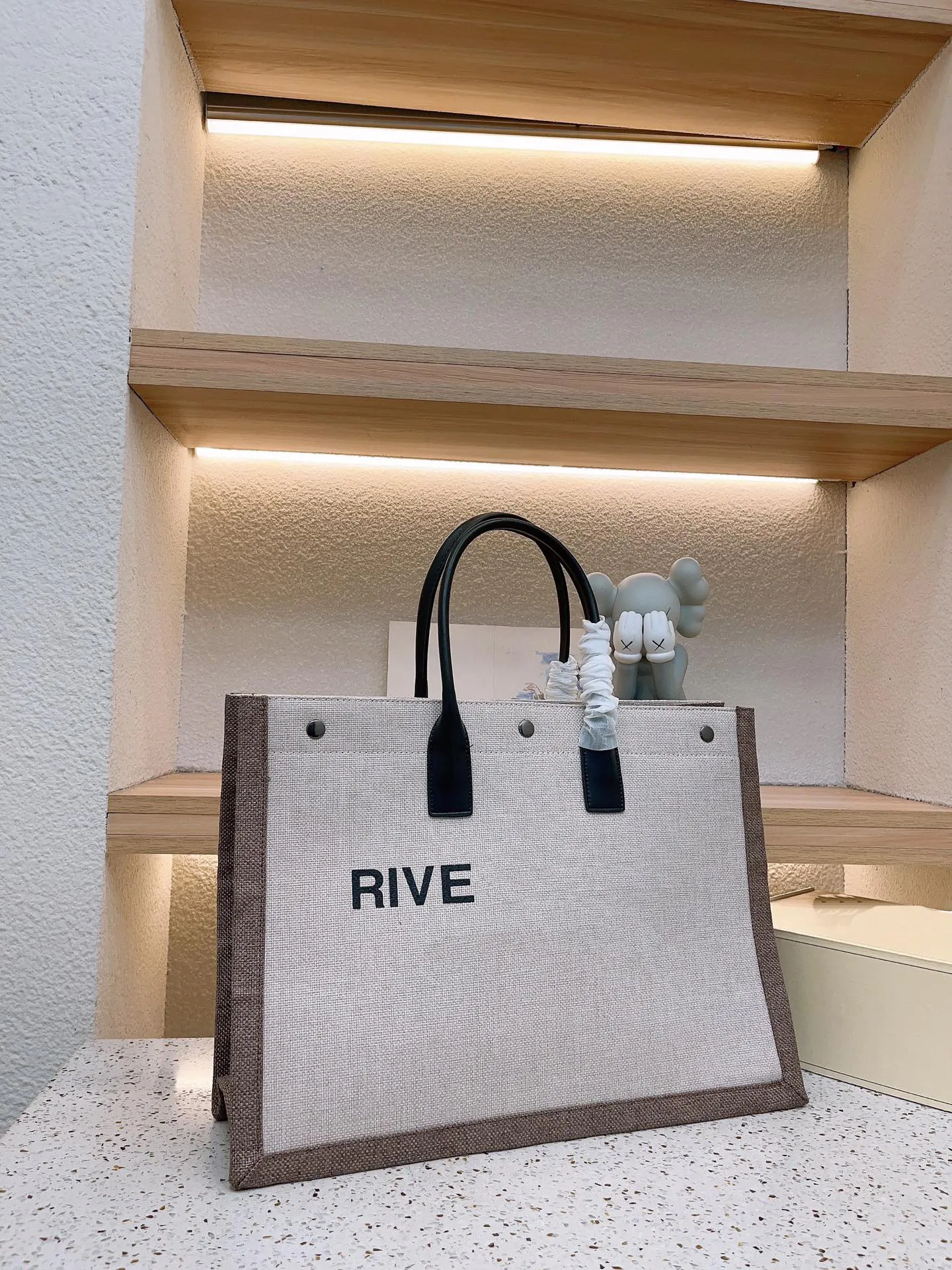 高級トレンド女性ハンドバッグRive Gauche Toteショッピングバッグハンドバッグトップリネン大きなビーチバッグデザイナー旅行クロスボディショルダーサッチェルウォレット