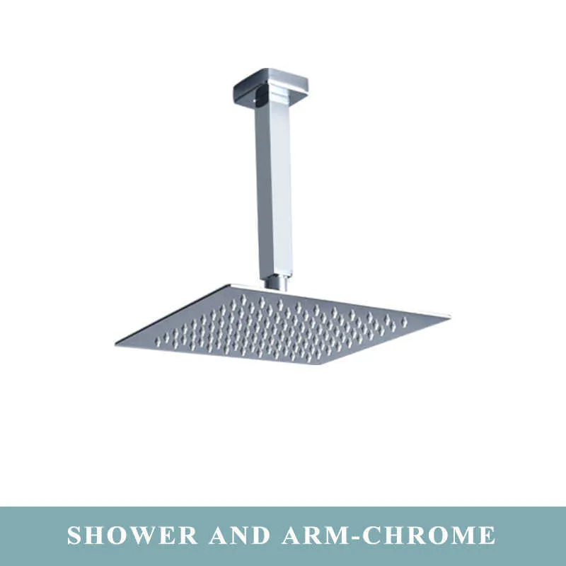 Brushed Gold And Matte Black Jiayoujia Rainfall Shower System With