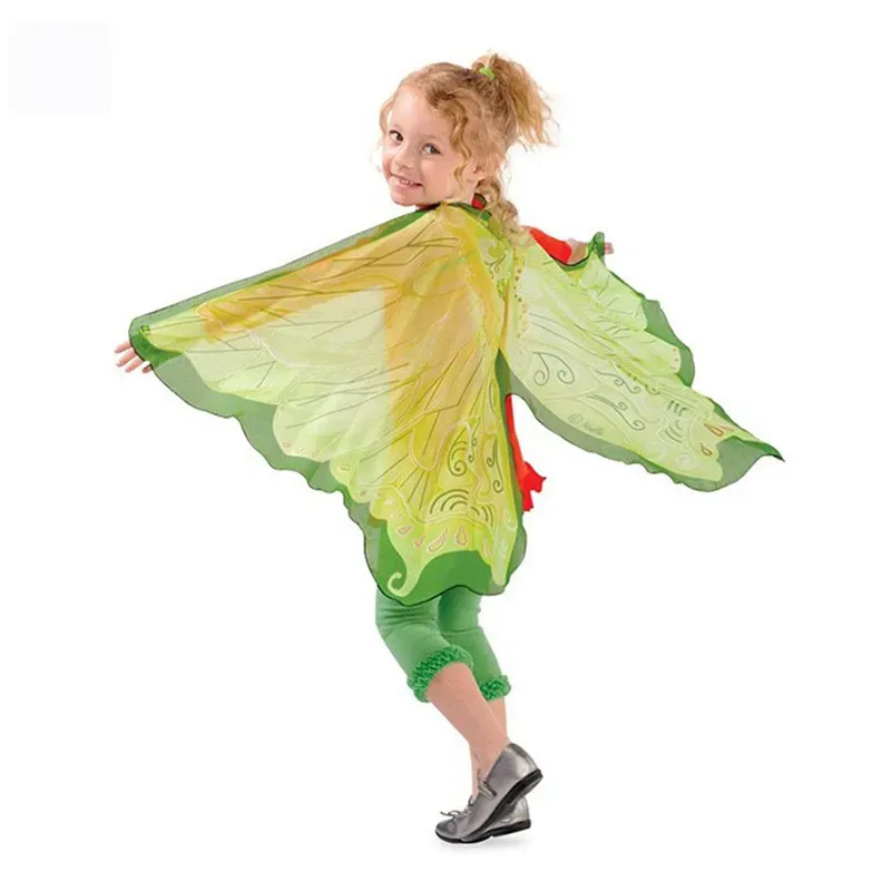 Capa de Halloween para niños, alas de Ángel de hadas y mariposas, día de los niños, espectáculo de escenario de Navidad, alas, accesorios de espectáculo de escenario