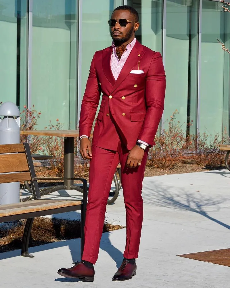 Mens red double breasted clearance blazer