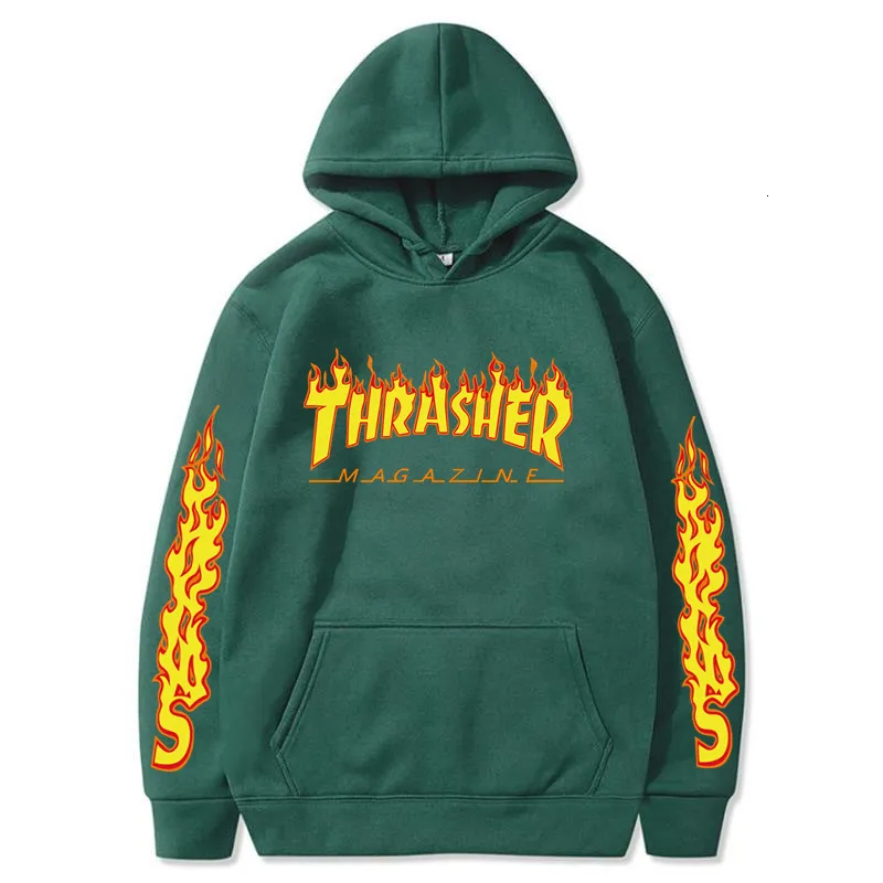 thrasher sweat à capuche Hoodies Sweatshirts Europe et Amérique Thrashs Print Hoodie Men Femmes Street Couples décontractés Hip Hop Pullover SweetShirt Gotc