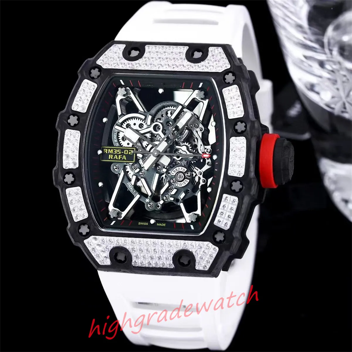 2023 Nowy Watch Men's Watch Najnowsza aktualizacja V2 wersja RM35-02 Wodola