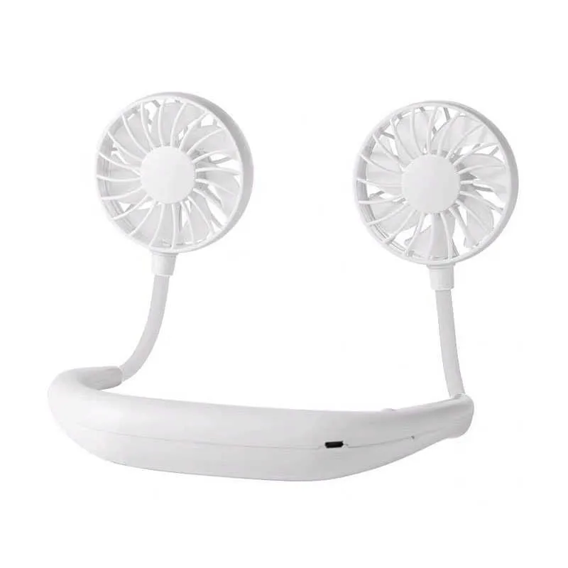 Ventilatore Portatile Da Collo – Ricaricabile USB, 3 Velocità, Mani Libere Per Sport, Corsa, Campeggio - 2