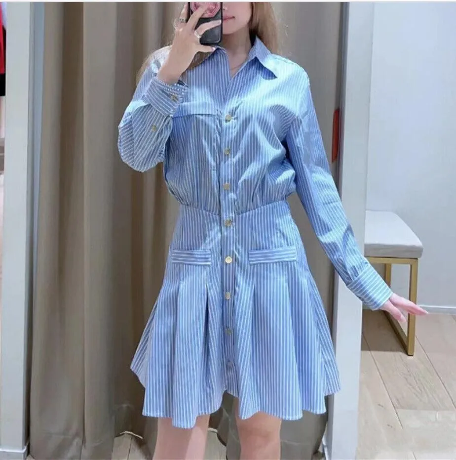 sandro striped shirt dress Sandro Striped Cotton Sleeveless Midi Dress With Cut-out Detail