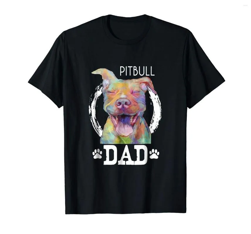 T-shirt da uomo T-shirt da uomo Pitbull Dad T-shirt da uomo a maniche corte con grafica
