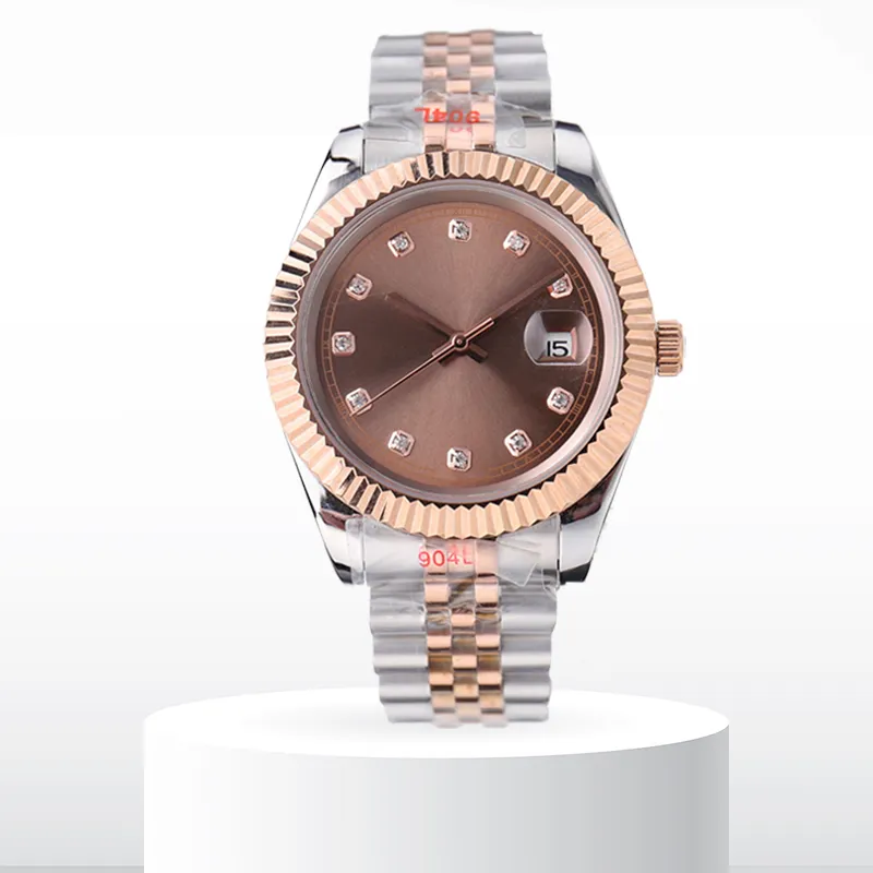 Relógios Designer Mens Watch 2813 Movimento AAA Qualidade Mecânica 36 41mm Aço Inoxidável Luminoso Unidirecional Mulheres Relógios de Pulso Montre de Luxe Relógio de Pulso