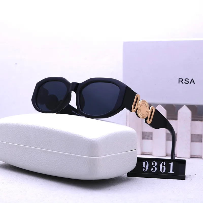 Luxuriöse Designer-Sonnenbrille für Damen und Herren, polarisiert, UV-Schutz, Lunette, Gafas de Sol, Sonnenbrille mit Box, Strandsonne, kleiner Rahmen, modische Sonnenbrille, gut