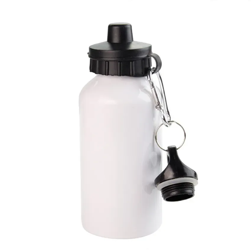 البيع بالجملة 2LIDS تسامي 20 أوقية ألومنيوم مياه مياه زجاجات 600 مل أبيض فارغ نقل الحرارة المعادن الكوب واحد معزول