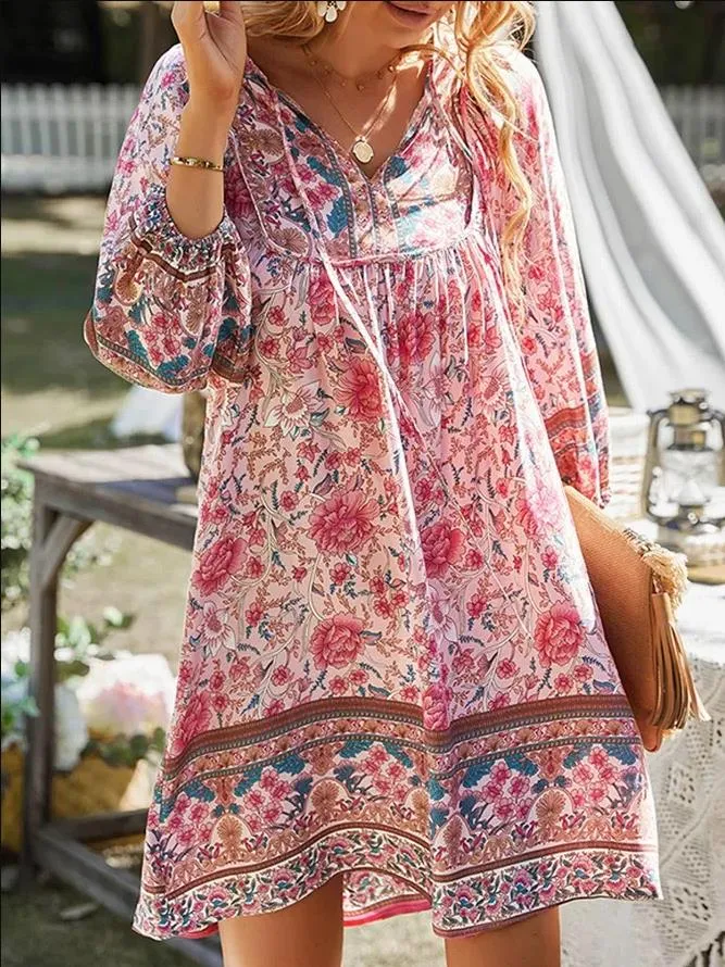 white christmas dresses High Low Dresses Resort Beach Boho Casual Summer Evening Vestido Dr main image 1