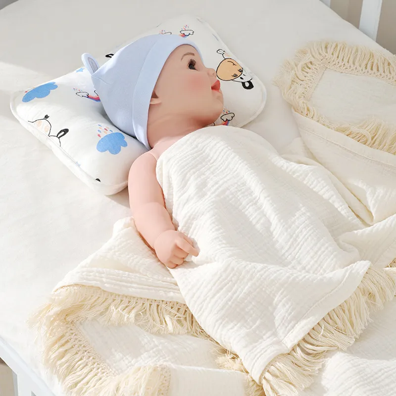 베개 아기 수면 베개 출생지 오목한 만화 프린트 몰딩 패드 230525