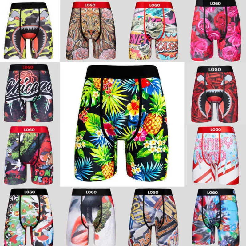 Zomermerk Heren shorts Designer Designer Kleding Boxers ondergoed Sexy onderbroek Gedrukte zachte ademende korte broek met pakket