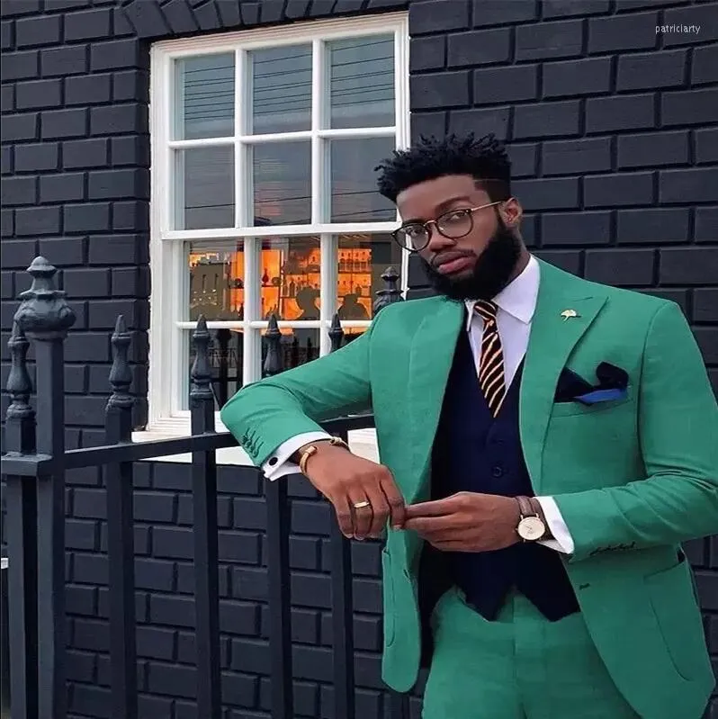 Mens Suits Custom Classic Green Formal Wedding For Men Groom Fashion Party Tuxedo Prom Man Blazer Mix Match Style Suit Male Navy Blue From 104 12 DHgate