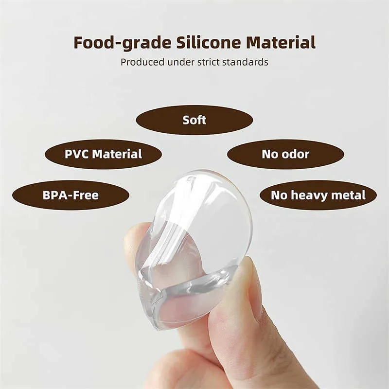 Corner Edge Cushions pieces of transparent PVC baby safety protection soft furniture corner protectors and edge covers for sharp corners 4 G220525