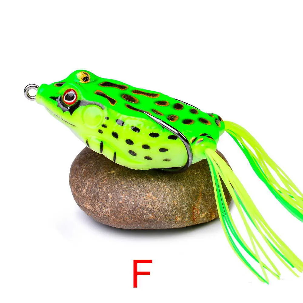 Topwater Ray Frog Cichlid Fishing Artificial Bait With Cichlid Fish Hook  Soft Plastic, 5g 17.5g, Three Wood Options P230525 From Mengyang10, $2.21