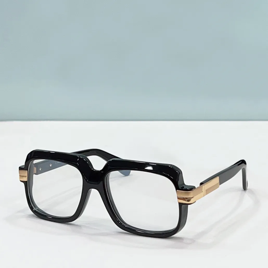 Mens Eyeglasses Black/Gold Square Optical Frame Classic Full Rim Glasses Frames Fashion Germany HipHop Eyewear with Box