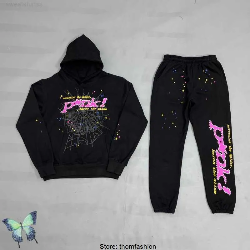 Hot pink sweatshirt and sweatpants set clearance
