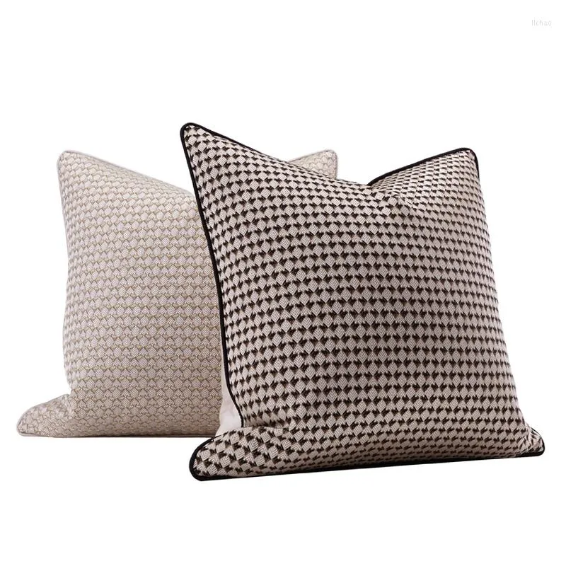 Pillow DUNXDECO American Style Silver Cover Geometric Case Modern House High Tasting Sofa Chair Art Room Bedding Coussin