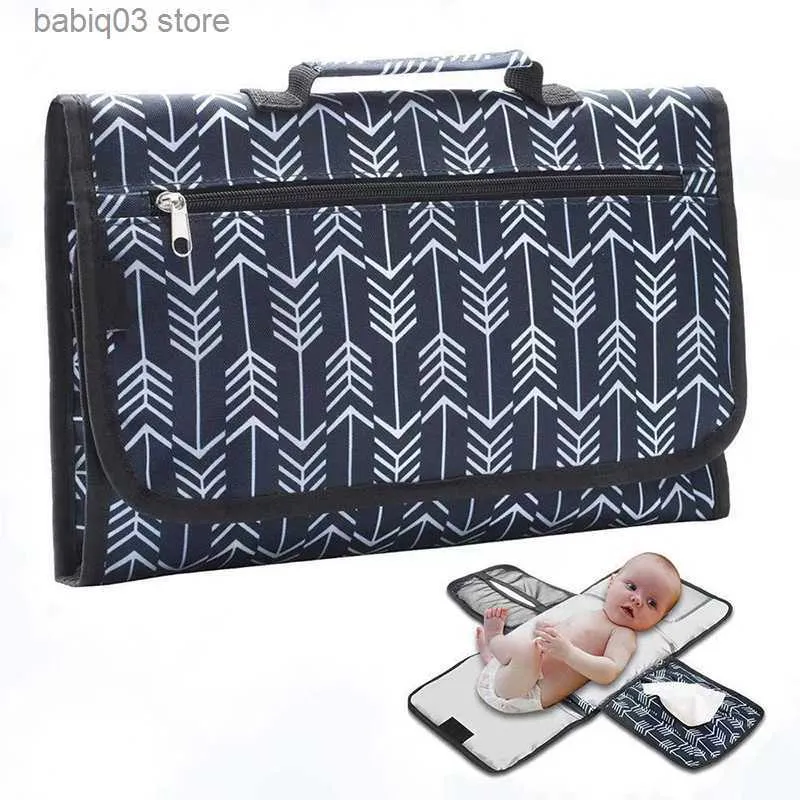 Sacs à langer Étanche Bébé Matelas À Langer Portable Multifonction Sac À Langer Pad Bébé Maman Main Propre Tapis Pliant Infant Care Products T230525