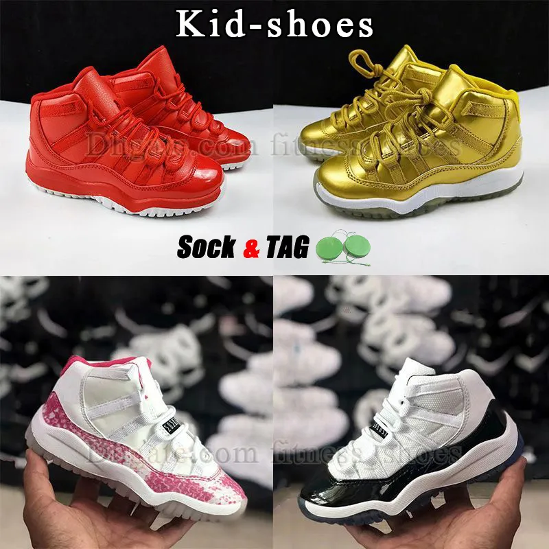 Kids Snakeskin Basketball Shoes Metal Legend Blue Red Cherry