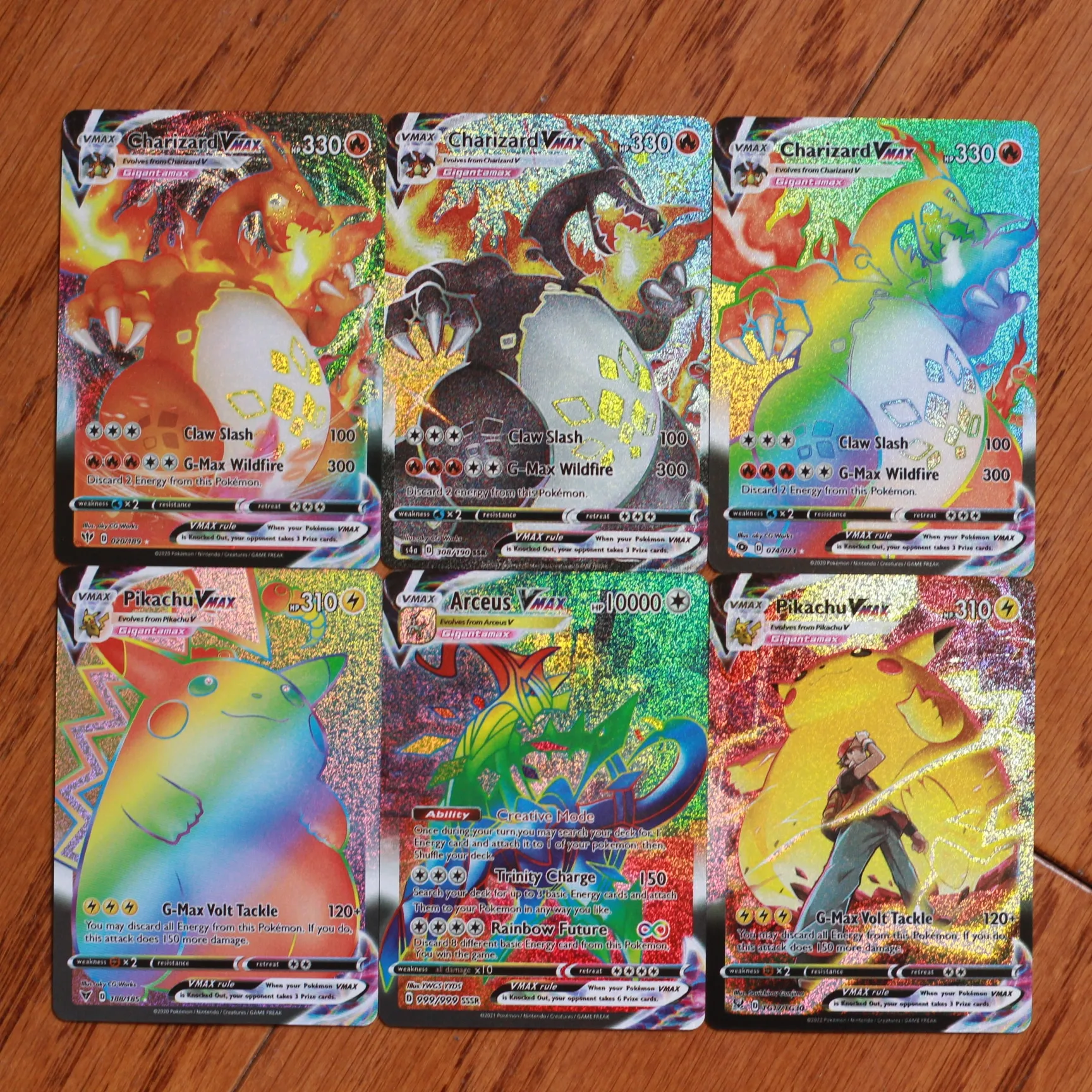 2023 Best Pokemon TCG Cards Dot Flash HOLO Vmax Vstar GX MEGA EX Ultra Rare  Rainbow Arceus DIY Charizard DX Pokemon Card Packs Kids Shiny Gift