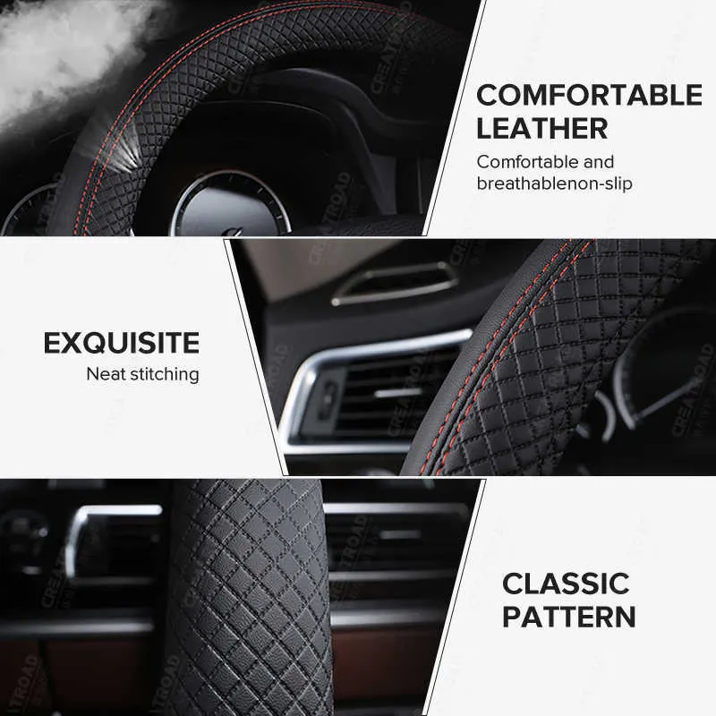 Kaufe Carbon Fiber Wildleder Auto Teile Sicherheit Anti-Rutsch-Lenkrad  Abdeckung Universal Auto Lenkrad Schutz für Auto Zubehör