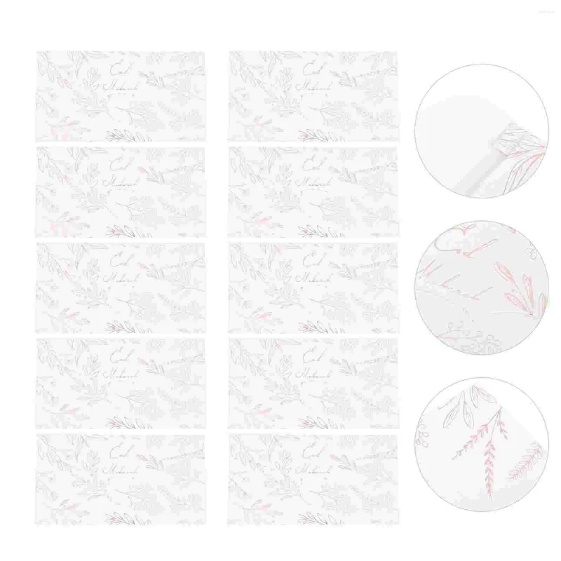 Emballage cadeau 10 pièces Eid Enveloppe Cartes Emballage Enveloppes Moubarak Papier Ramadan Lune Cadeaux Fourniture Exquis